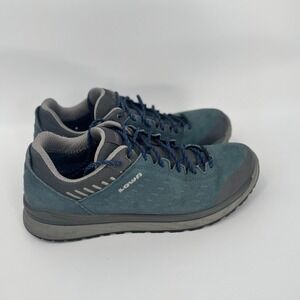 Lowa Malta GTX Lo Men's Hiking Shoes Grey Blue Suede Gore Tex Size 11